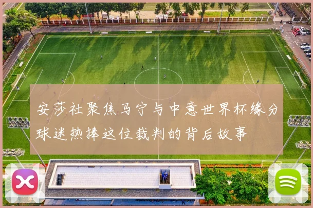 安莎社聚焦马宁与中意世界杯缘分球迷热捧这位裁判的背后故事